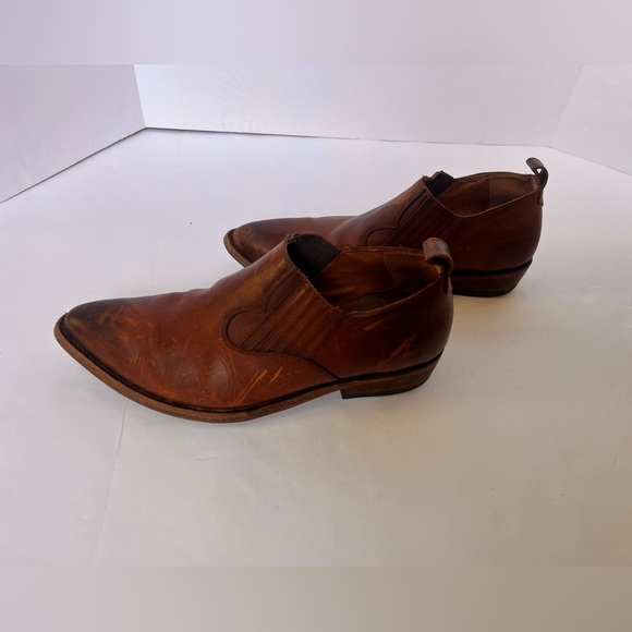 Frye Leather Booties "Billy Shootie” Chestnut color Size 10 - Picture 2 of 14